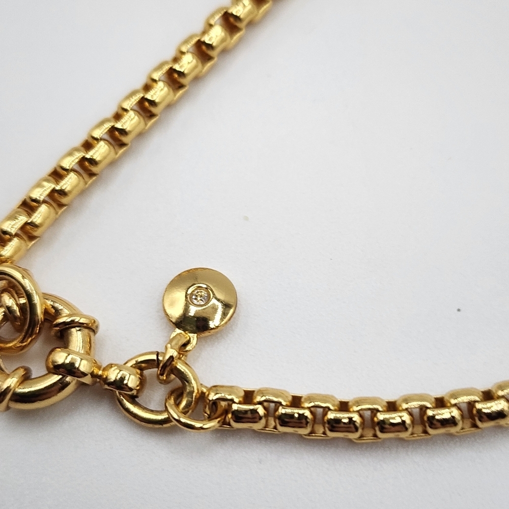 J. Crew Gold Tone and Black Beaded Offset Necklace - Picture 6 of 11